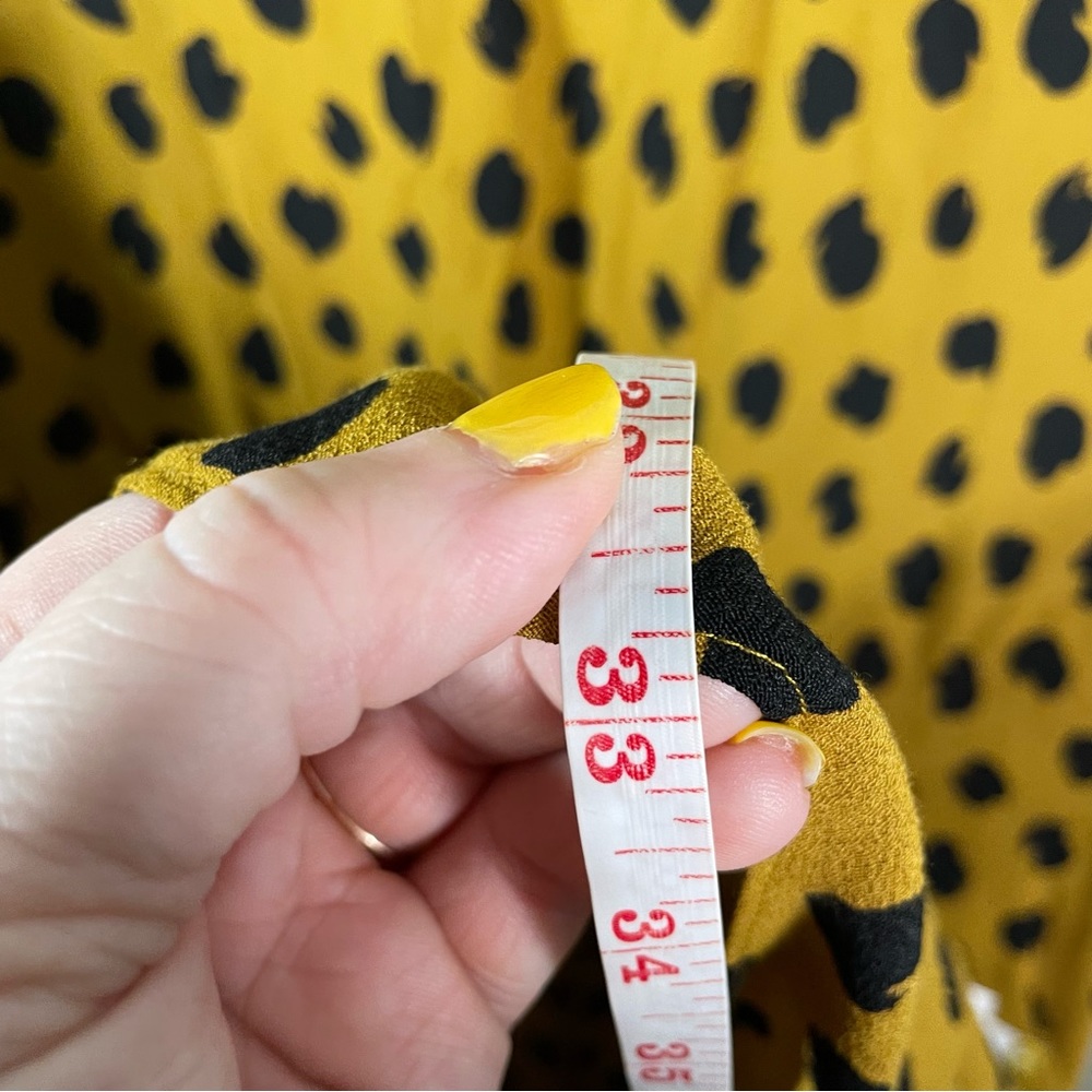 Madewell Brown Midi Skirt with Black Spot Print - Picture 6 of 10